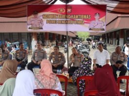 Kapolres Bengkulu Utara Gelar Ngobrol Bareng Kamtibmas Bersama IKAD di Pasar Purwodadi Arga Makmur