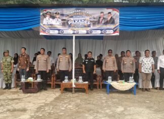 Jelang Hari Pencoblosan, Polres Lebong Simulasikan Pengamanan Pilkades di 78 Desa